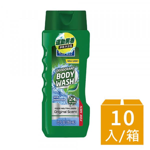 Lucky Super Soft男士清爽沐浴乳-經典清新355mlx10入