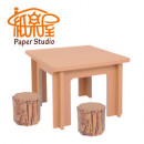 紙樂屋✿我的小桌+小樹椅x2✿實用組合商品